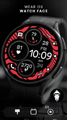 Digital Red watch face screenshot 6