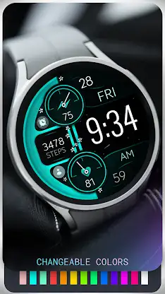 Digital Rose Gold 2 watch face screenshot 4