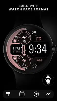 Digital Rose Gold 2 watch face screenshot 6