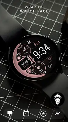 Digital Rose Gold 2 watch face screenshot 1
