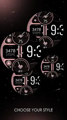 Digital Rose Gold 2 watch face screenshot 2
