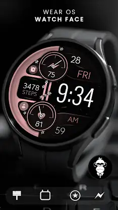 Digital Rose Gold 2 watch face screenshot 5