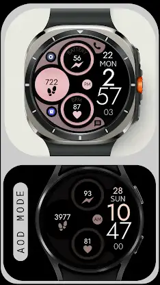 Digital Rose Gold 3 watch face screenshot 6