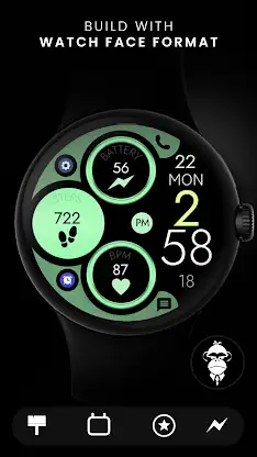 Digital Rose Gold 3 watch face screenshot 4