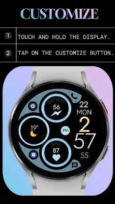 Digital Rose Gold 3 watch face screenshot 7