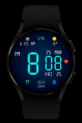 Digital Watch Face Wear OS screenshot 3