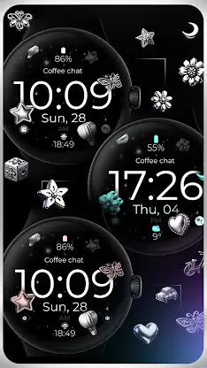 Digital Silver Watch Face screenshot 1
