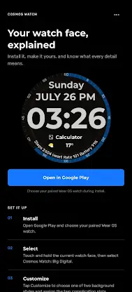 Cosmos Watch: Big Digital screenshot 1