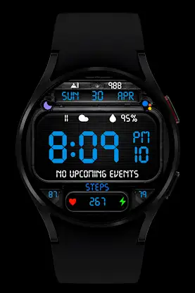 Digital V2 Watch Face Wear OS screenshot 2