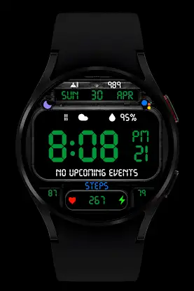 Digital V2 Watch Face Wear OS screenshot 4