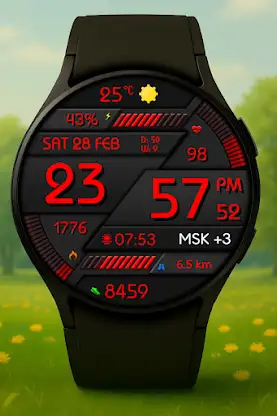 Digital Minimal Watch Face screenshot 2