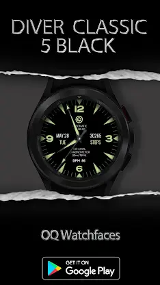 Diver 5 Black For Wear OS 5+ screenshot 1