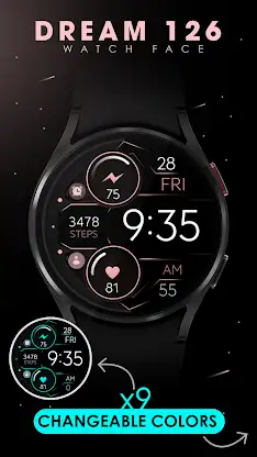 Dream 126 rose gold watch face screenshot 3