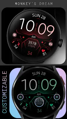 Dream 128 red sport watch face screenshot 2