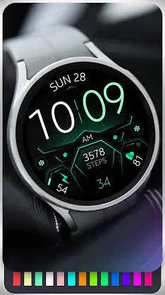 Dream 128 red sport watch face screenshot 4