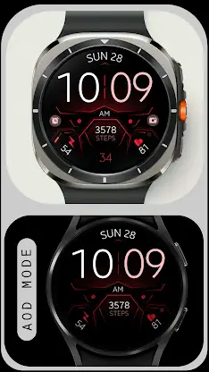 Dream 128 red sport watch face screenshot 6