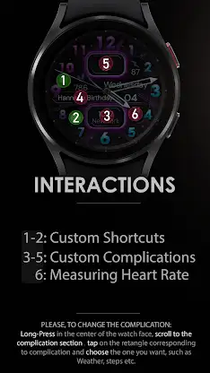 Dream 134 Colorful watch face screenshot 8