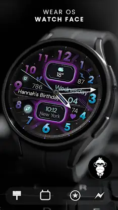 Dream 134 Colorful watch face screenshot 1