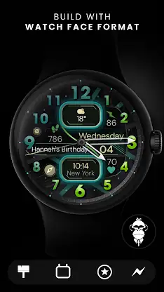 Dream 134 Colorful watch face screenshot 3