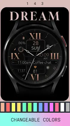Dream 143 Classic Watch Face screenshot 4