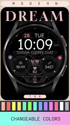 Dream 144 Digital Watch Face screenshot 4
