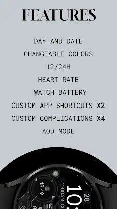 Dream 144 Digital Watch Face screenshot 6