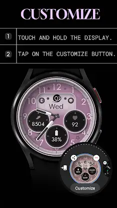 Dream 145 Rose Gold Watch Face screenshot 7