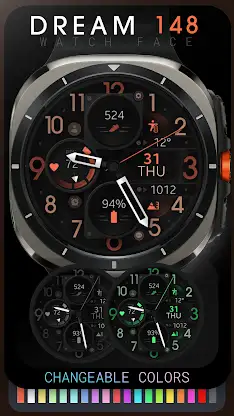 Dream 148 Analog watch face screenshot 4