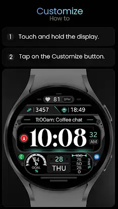 Dream 155 Digital watch face screenshot 8