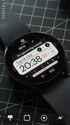 Dream 157 Digital Watch Face screenshot 2
