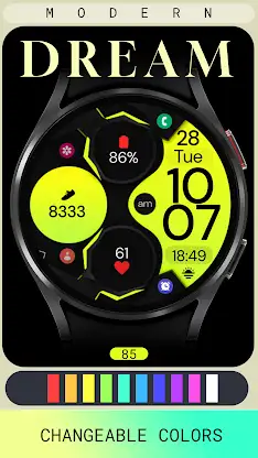 Dream 85 digital watch face screenshot 4