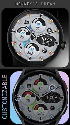 Dream 95 - White Watch Face screenshot 2