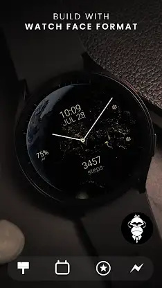 Earth analog watch face screenshot 1