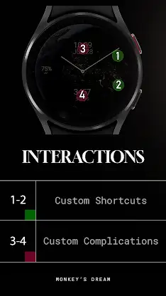 Earth analog watch face screenshot 8