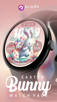 Easter Bunny Watch Face screenshot 2