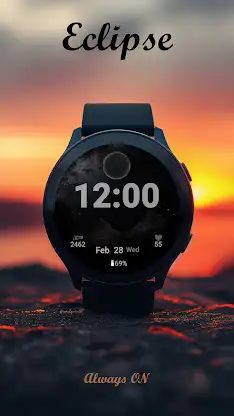Eclipse Watch Face for Wear OS screenshot 4