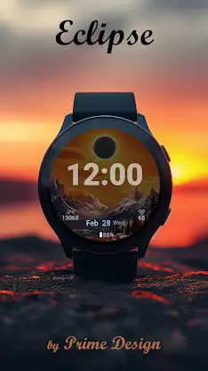 Eclipse Watch Face for Wear OS screenshot 1