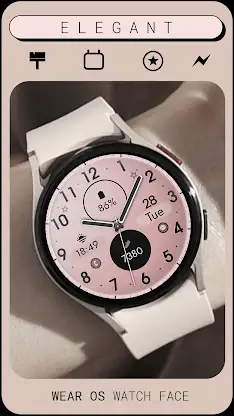 Elegant Rose Gold watch face screenshot 4