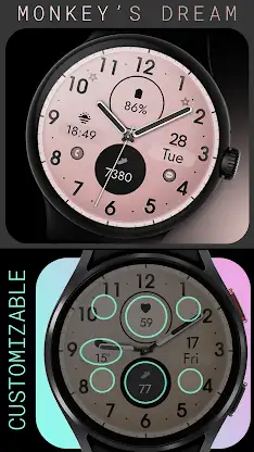 Elegant Rose Gold watch face screenshot 3