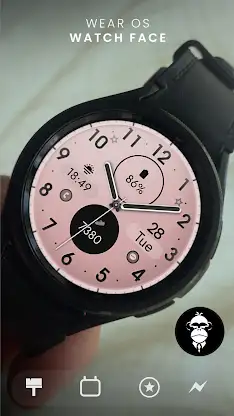 Elegant Rose Gold watch face screenshot 1