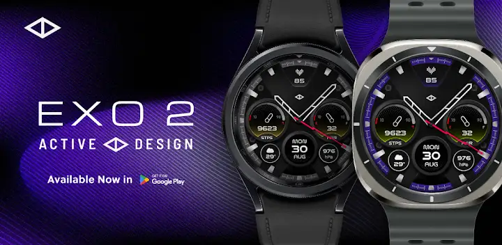 Exo 2: Analog Watch Face — Android app banner
