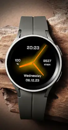 EY06 Orange Glow Watchface screenshot 1