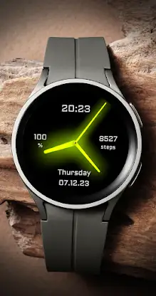 EY09 Yellow Glow Watchface screenshot 1