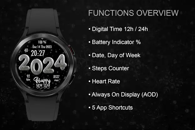 EY15 NewYear 2020-9 Watchface screenshot 3