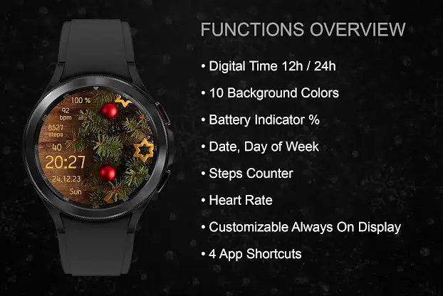 EY23 NewYear Balls WatchFace screenshot 3