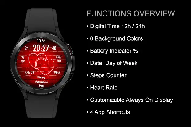 EY31 Valentine's WatchFace screenshot 3
