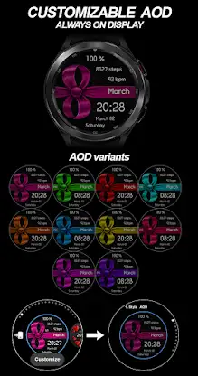 EY36 Digital 8 March WatchFace screenshot 7