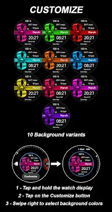 EY36 Digital 8 March WatchFace screenshot 4