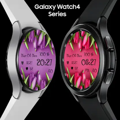 EY37 Tulips 8 March WatchFace screenshot 5