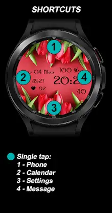 EY37 Tulips 8 March WatchFace screenshot 8